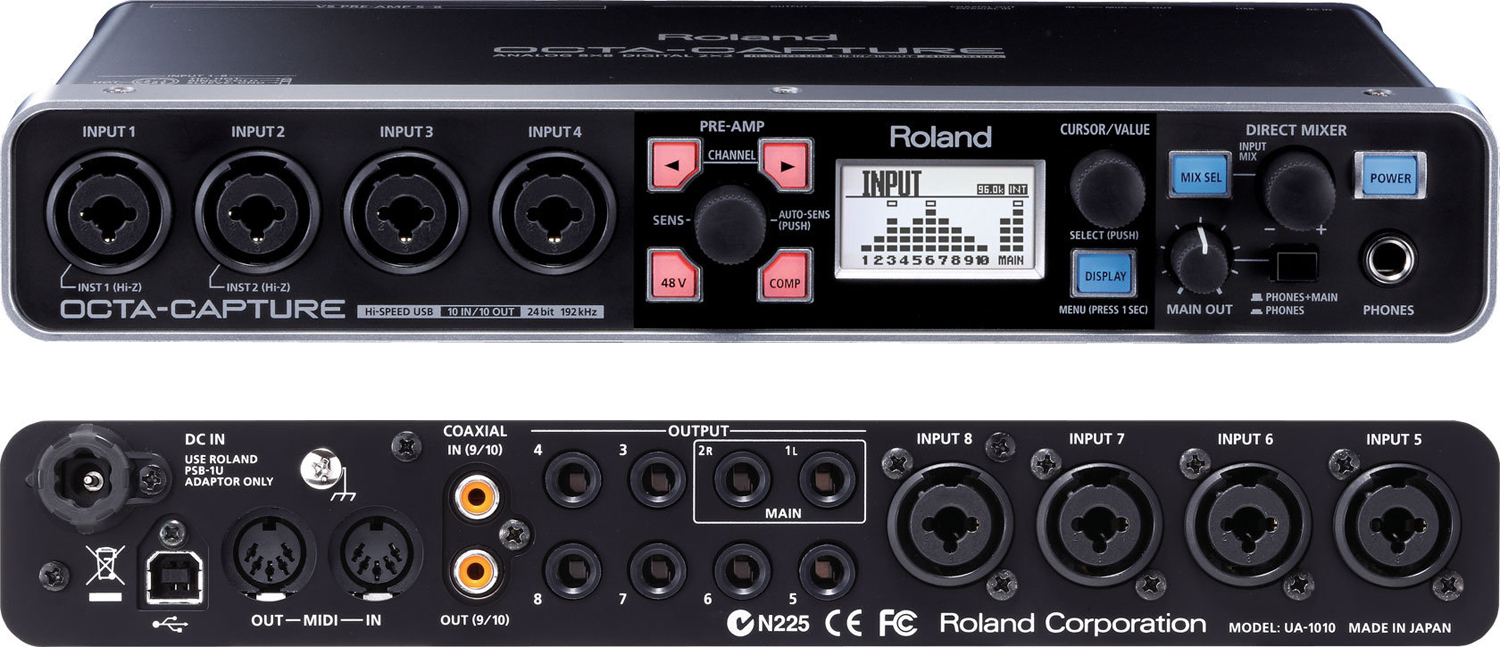 Roland Octa Capture 12-Channel USB Audio Interface - 8 Analog