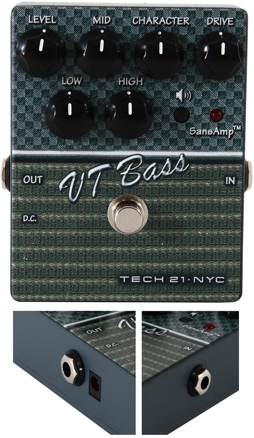 Tech 21 SansAmp Character Series VT Bass V2 Preamp Pedal