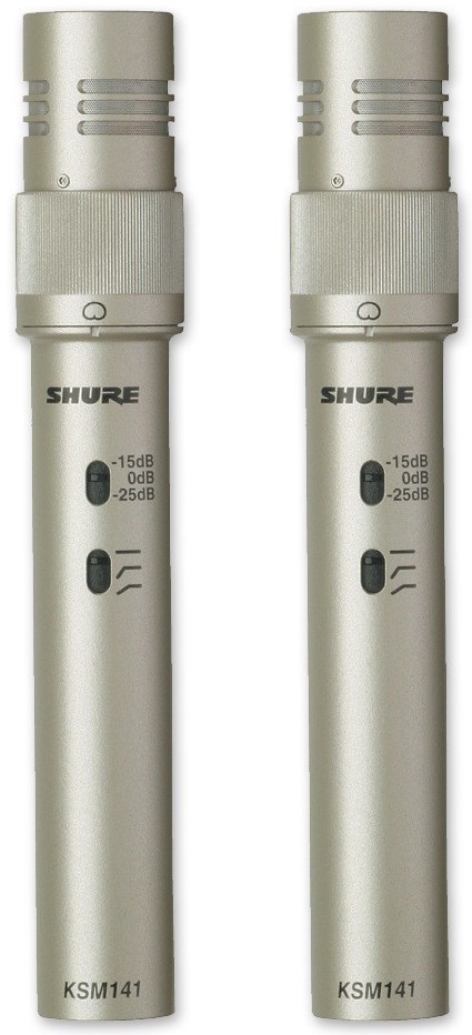 Shure KSM141 Stereo Pair Omnidirectional/Cardioid Condenser Microphones