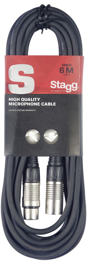 Stagg SMC6 XLR Microphone Cable 20 ft.