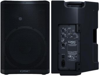 QSC CP12 Powered PA Speaker - Front & Back