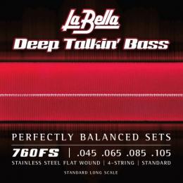 La Bella 760FS Deep Talkin' Bass String Flatwound (Medium)