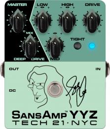 Tech 21 YYZ Geddy Lee Signature SansAmp Bass Preamp/Overdrive Pedal