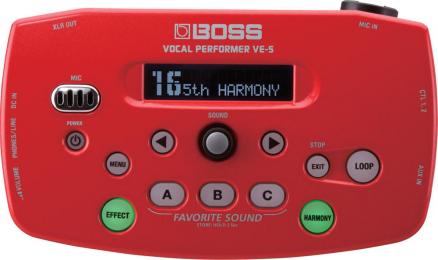Boss VE-5 Vocal Performer - Red