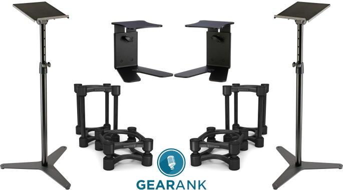 The Best Studio Monitor Stands Desk Floor 2021 Gearank - Diy Monitor Stand Reddit