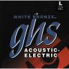 GHS WBL White Bronze Light Acoustic-Electric Guitar Strings