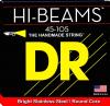 DR Strings MR-45 Hi-Beam Stainless Steel Medium Bass Guitar Strings