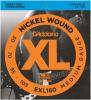 D'Addario EXL160 Gauge Nickel Wound Electric Bass Guitar Strings