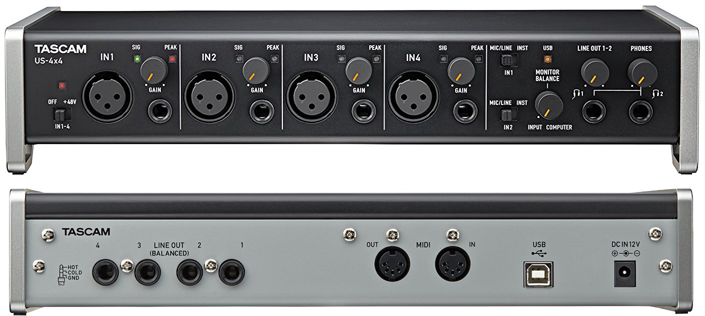 TASCAM US-4x4 4-Channel USB Audio Interface