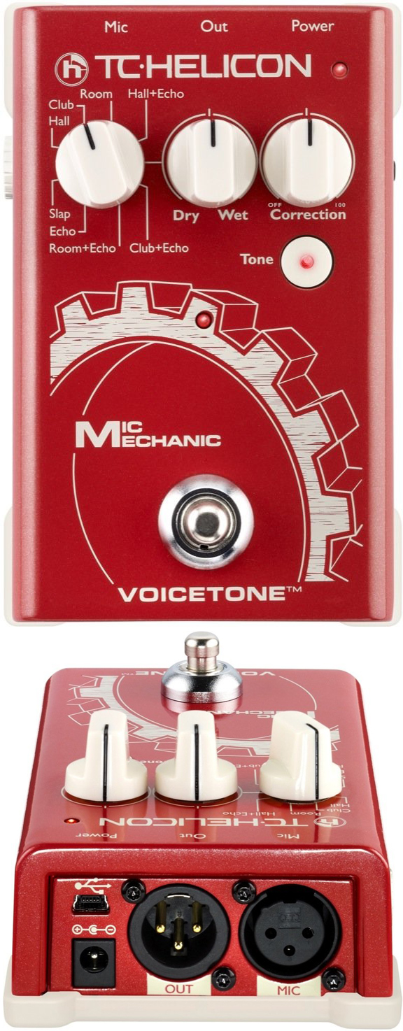 TC Helicon VoiceTone Mic Mechanic Vocal Processor Pedal