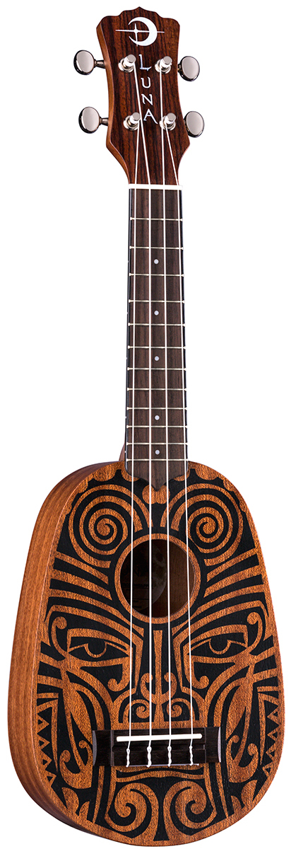 Luna Guitars Tribal Mahogany Pineapple Ukulele