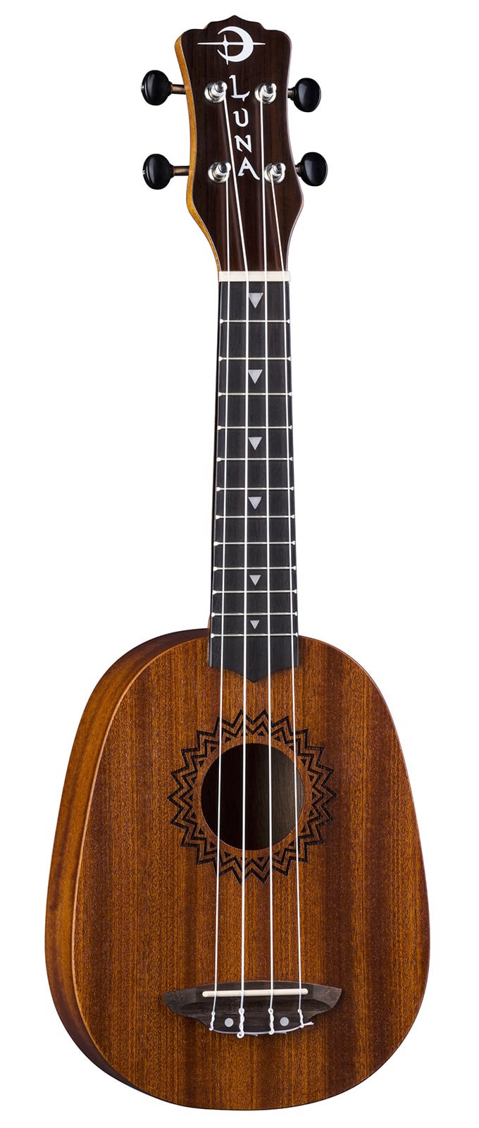 Luna Guitars Vintage Mahogany Pineapple Ukulele 