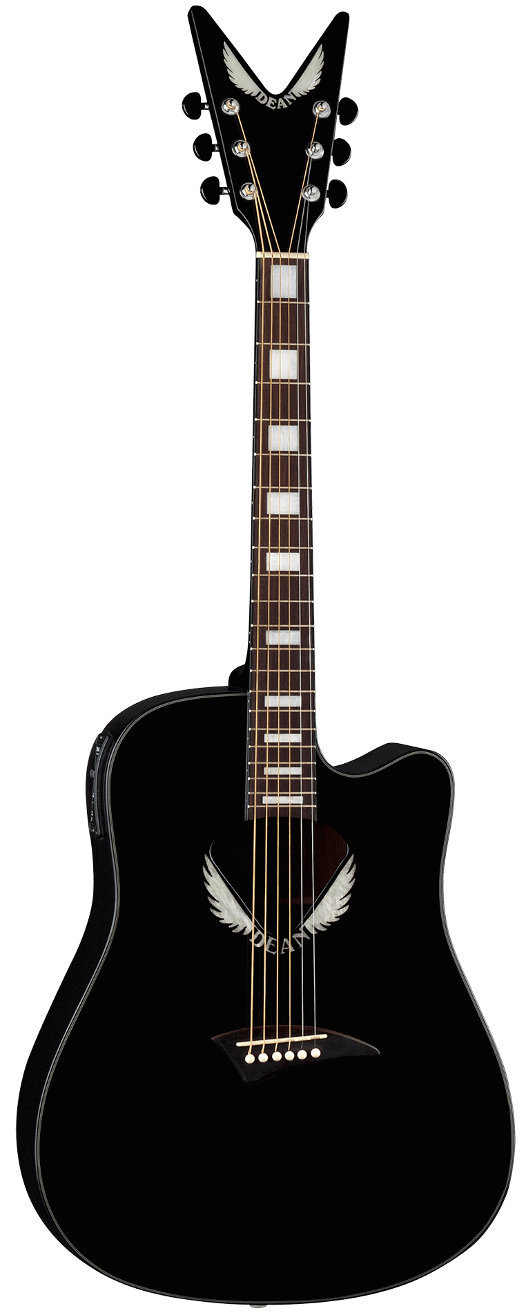 Dean V Wing 6 String Acoustic-Electric Guitar