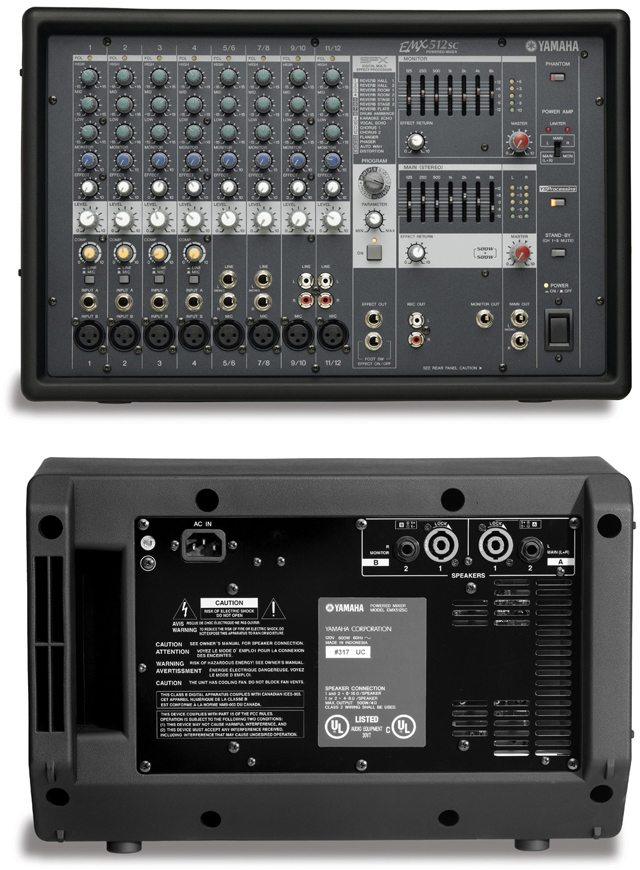 Yamaha EMX512SC Powered Audio Mixer