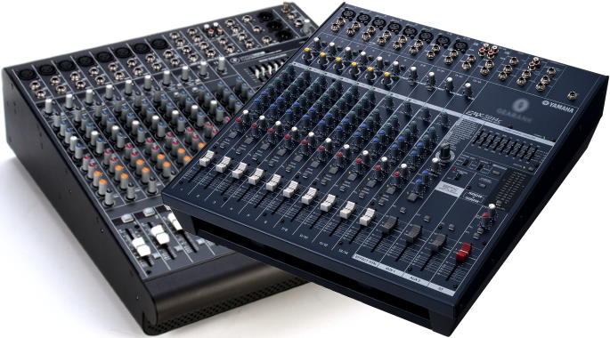 powered mixing consoles